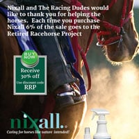 Featured image for “Nixall® and The Racing Dudes team up to benefit the Retired Racehorse Project”