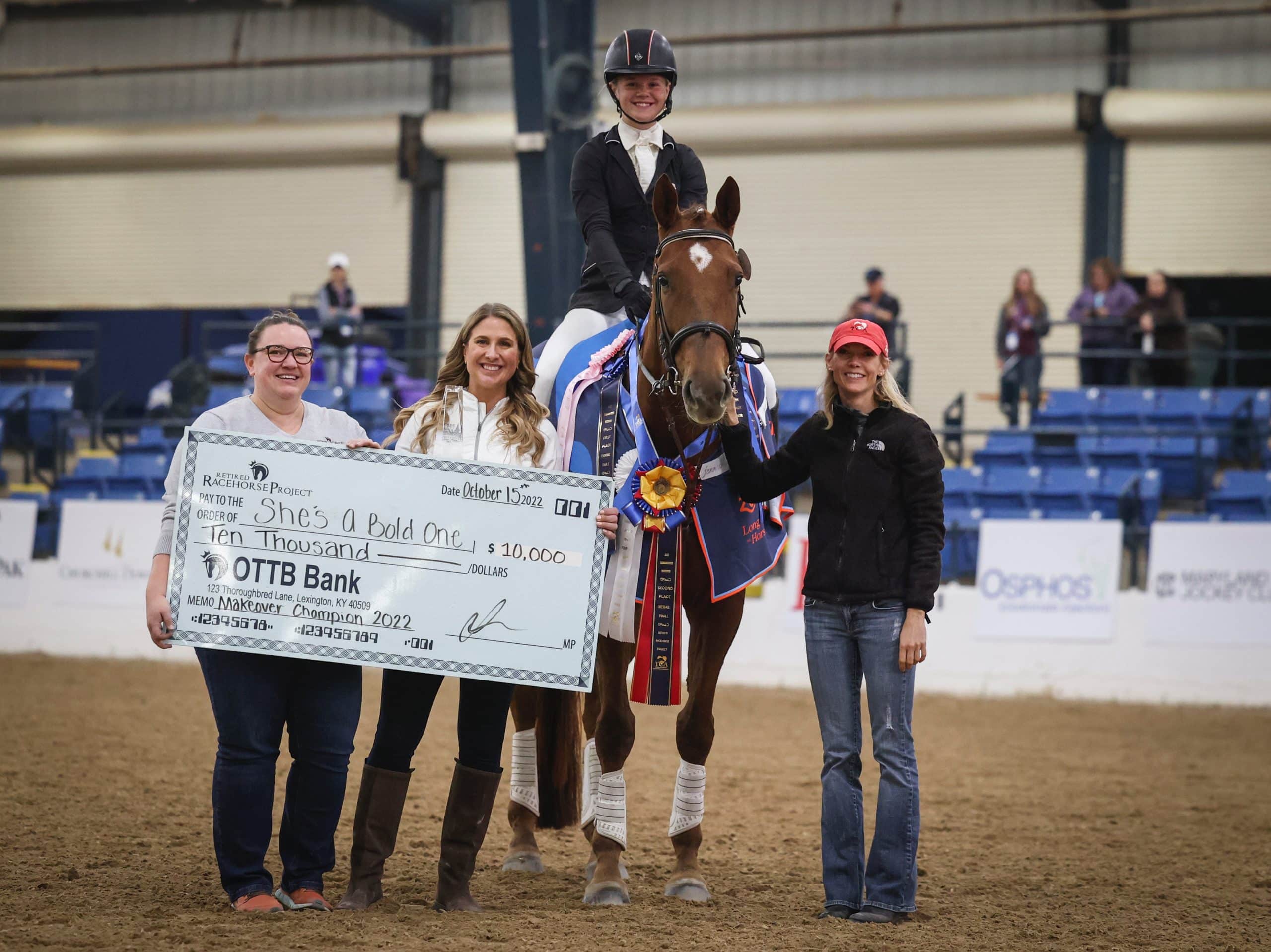 Featured image for “She’s A Bold One Crowned Thoroughbred Makeover Champion”