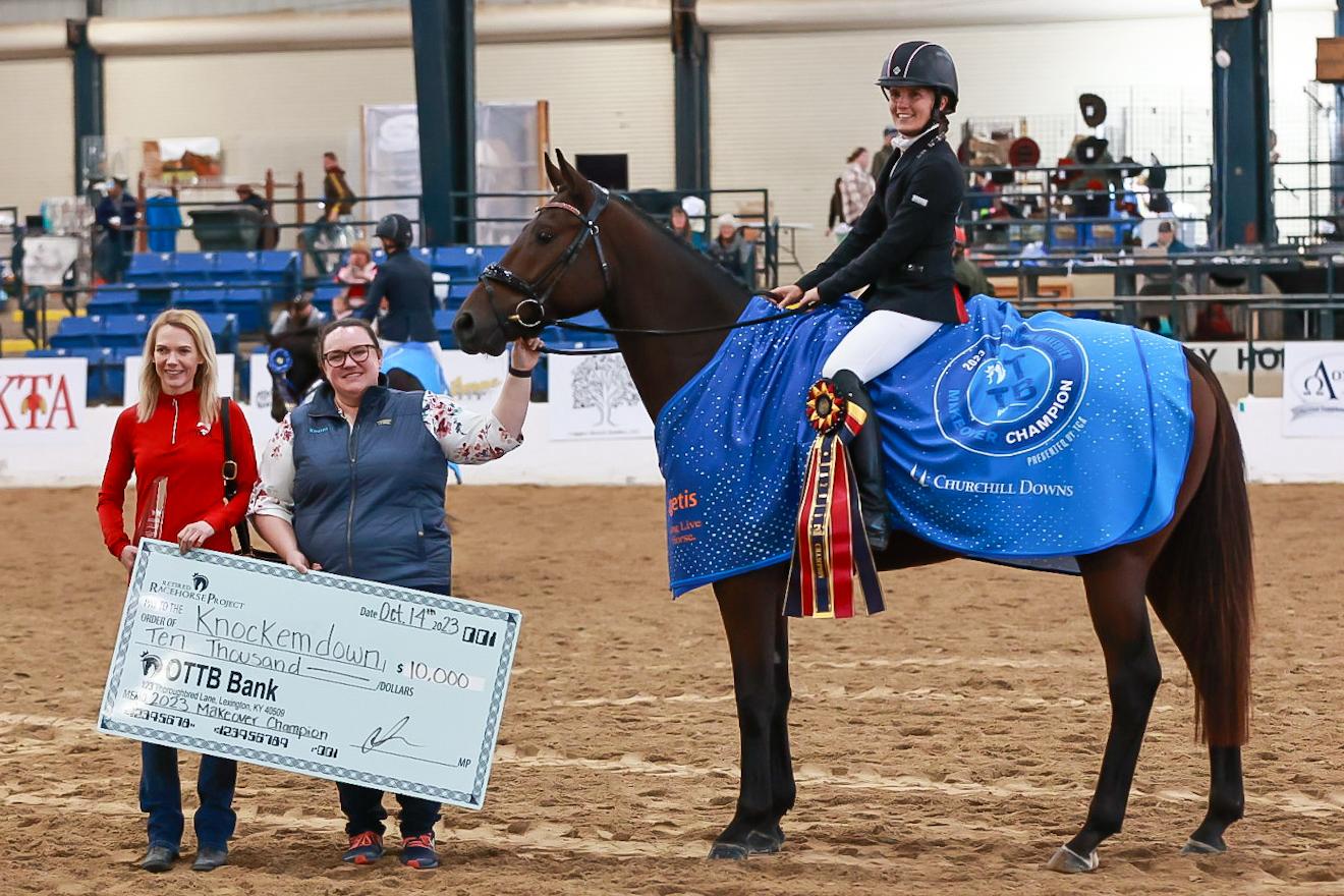 Featured image for “Knockemdown Crowned 2023 Thoroughbred Makeover Champion”